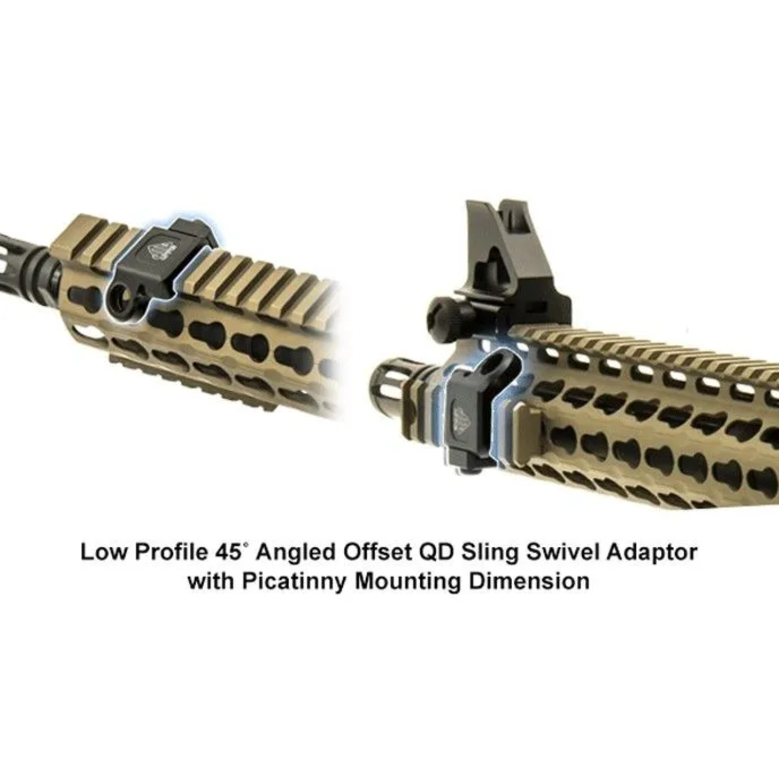 UTG Angled QD Swivel adapter Picatinny/Weaver