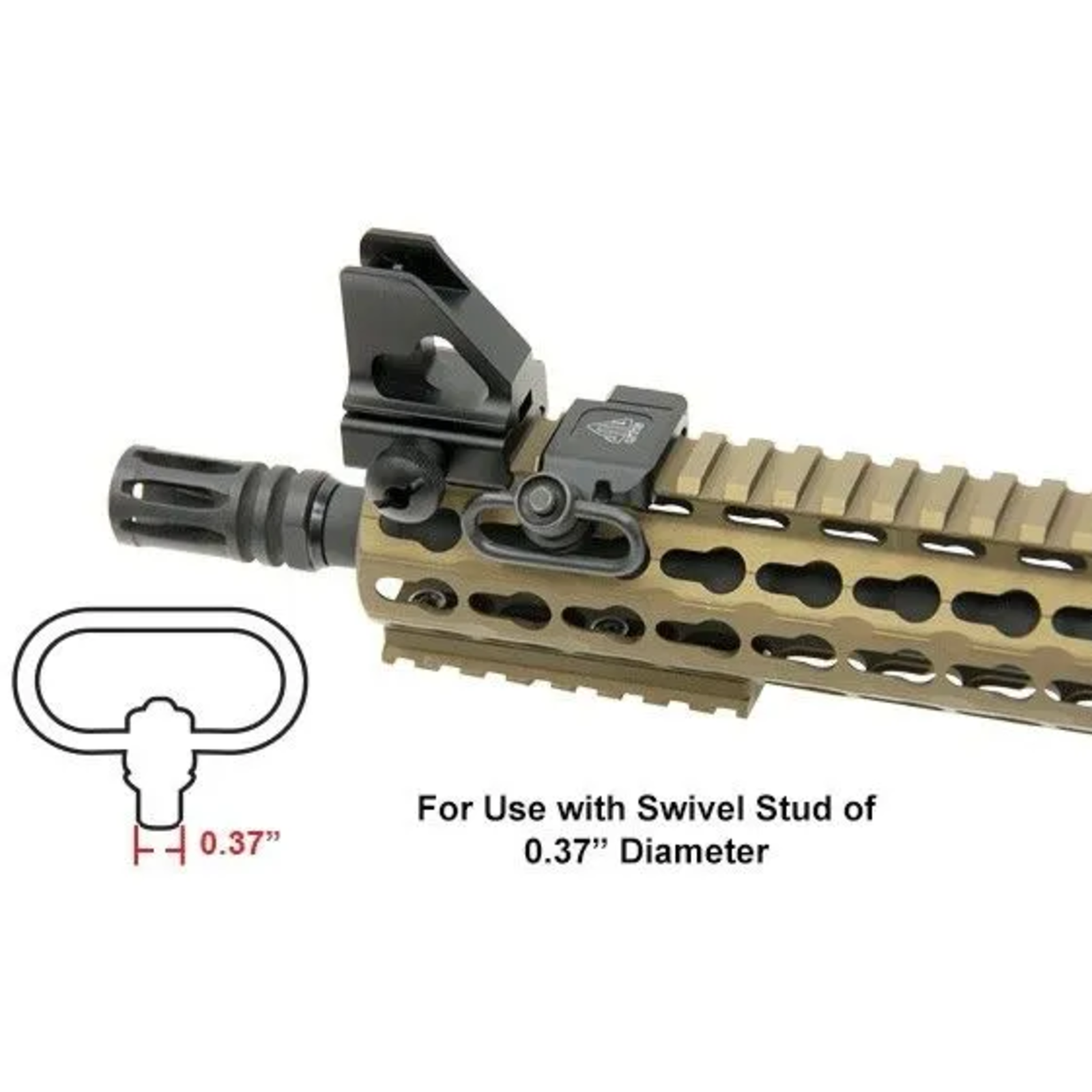 UTG Angled QD Swivel adapter Picatinny/Weaver