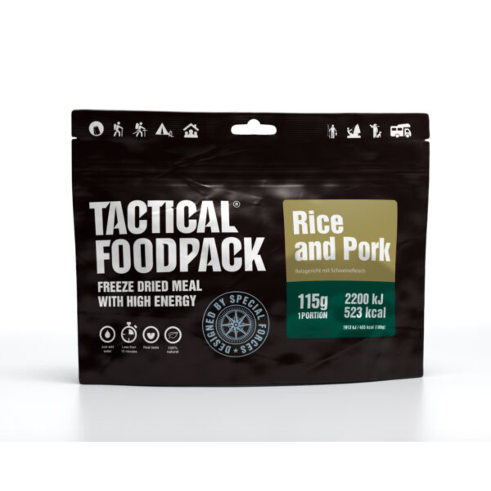 Tactical Foodpack Tactical Foodpack | Rice & Pork 115g
