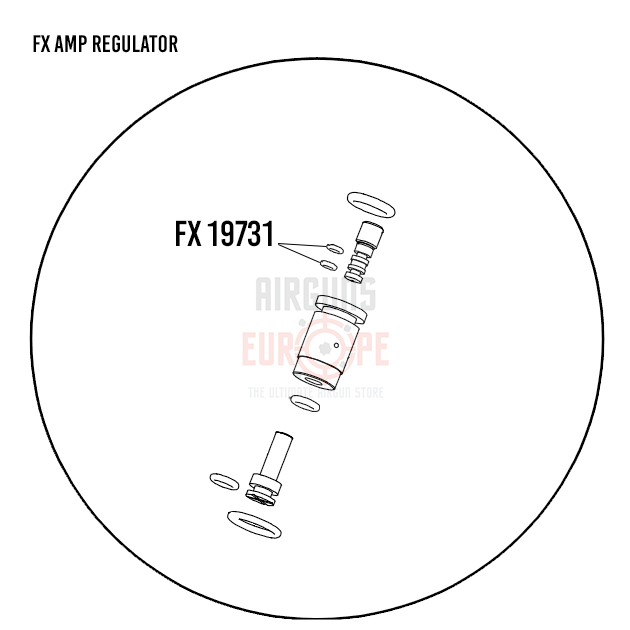 2x FX 19731 | AMP Regulator screw o-rings - Airguns Europe