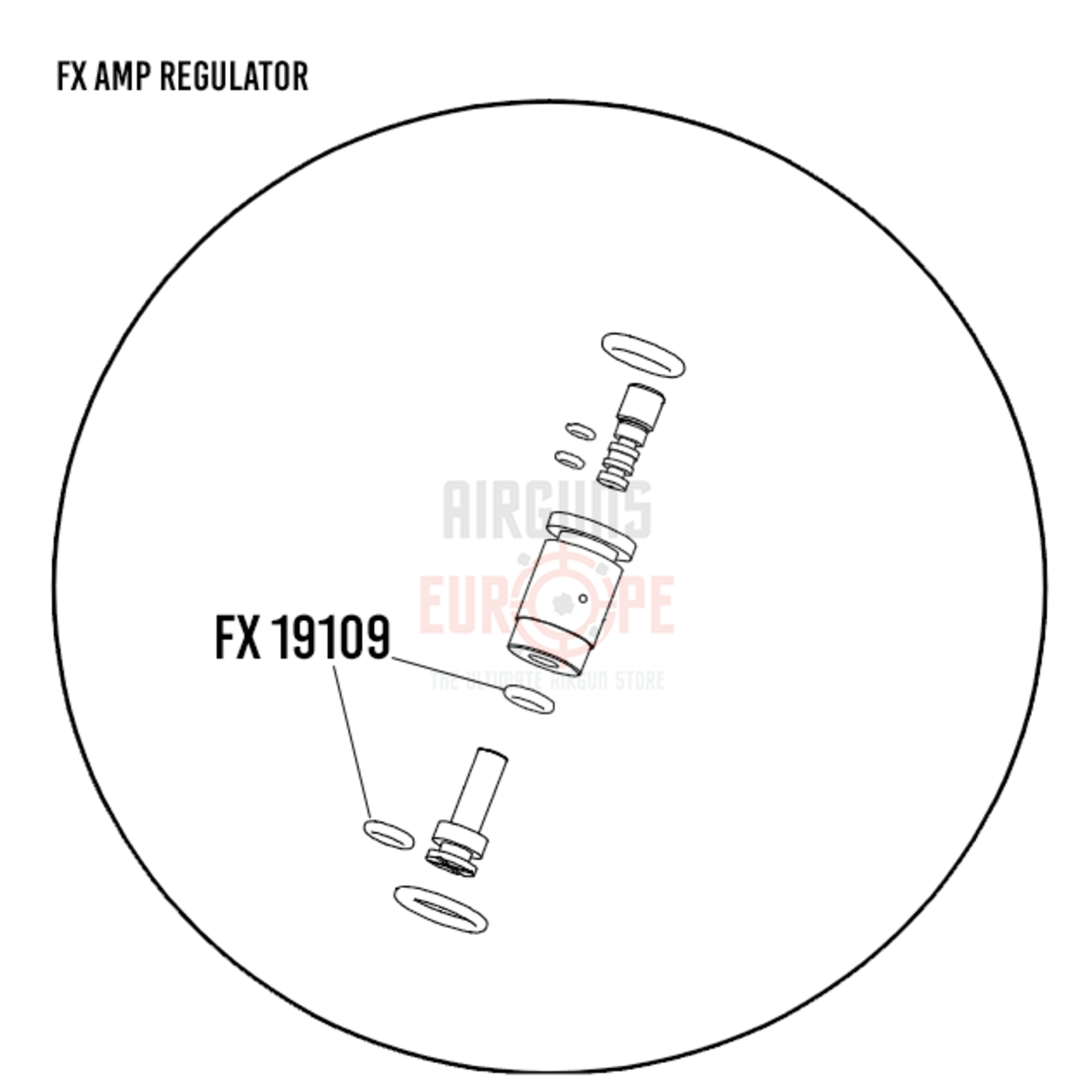 FX Airguns 2x FX 19109 | AMP Regulator rod o-rings