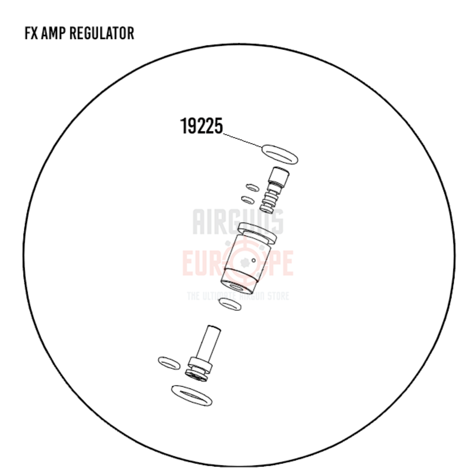 FX Airguns FX 19225 | AMP Regulator House External o-ring