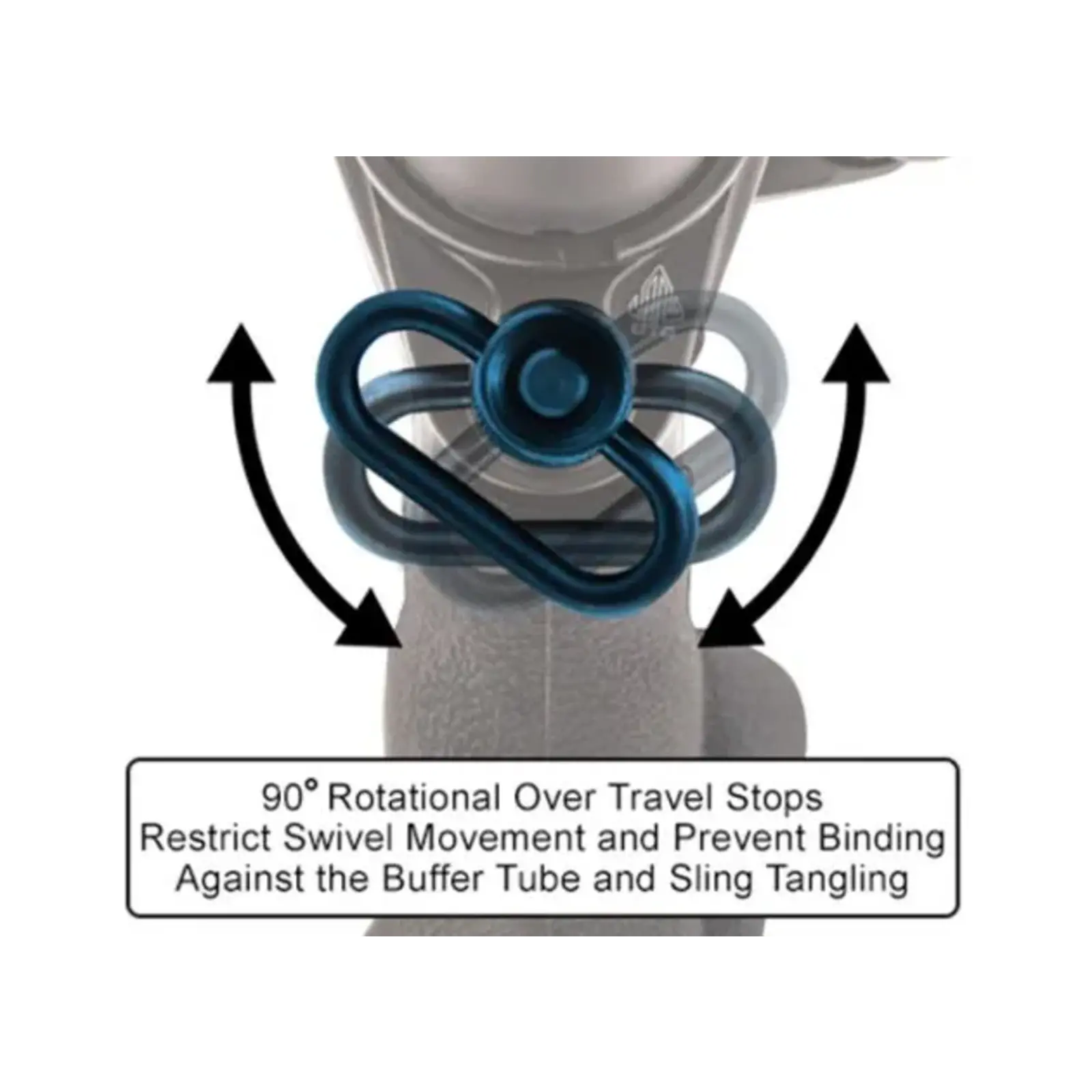 UTG UTG Quick Detach Swivel adapter AR-15 receiver end plate