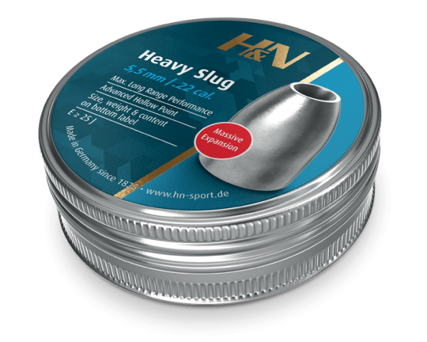 H&N Heavy Slug HP 5,5 mm 40 Grain - Wapenhandel Kuiper