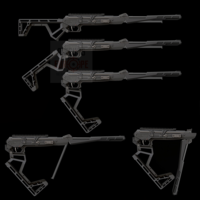 Black Bunker Black Bunker BM8 BLACK Thread | 5.5mm (.22) foldable airgun