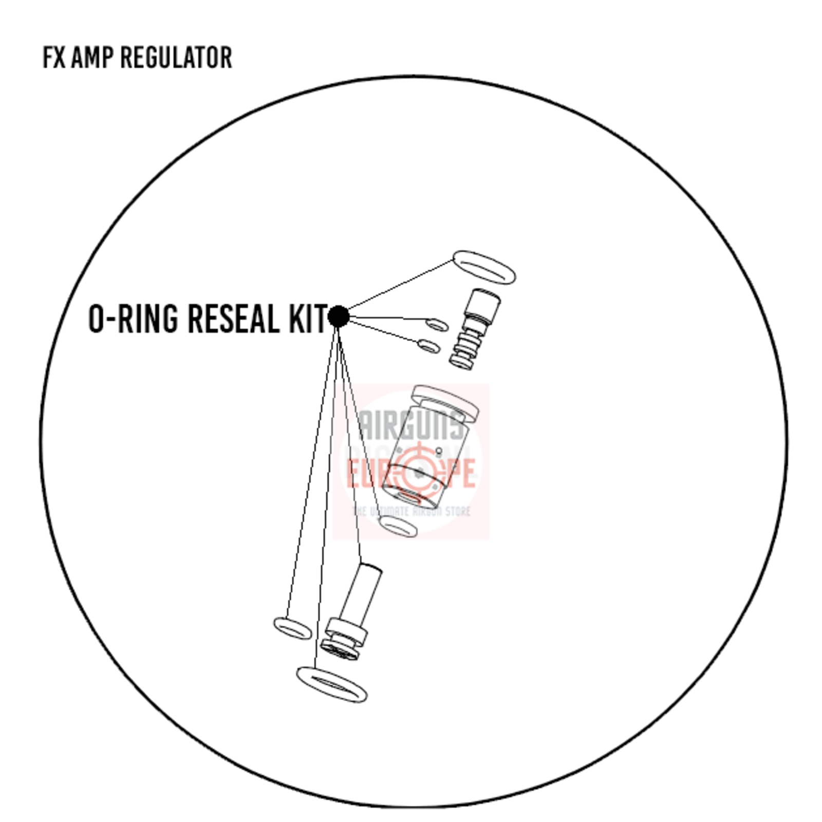 FX Airguns FX AMP Regulator reseal kit