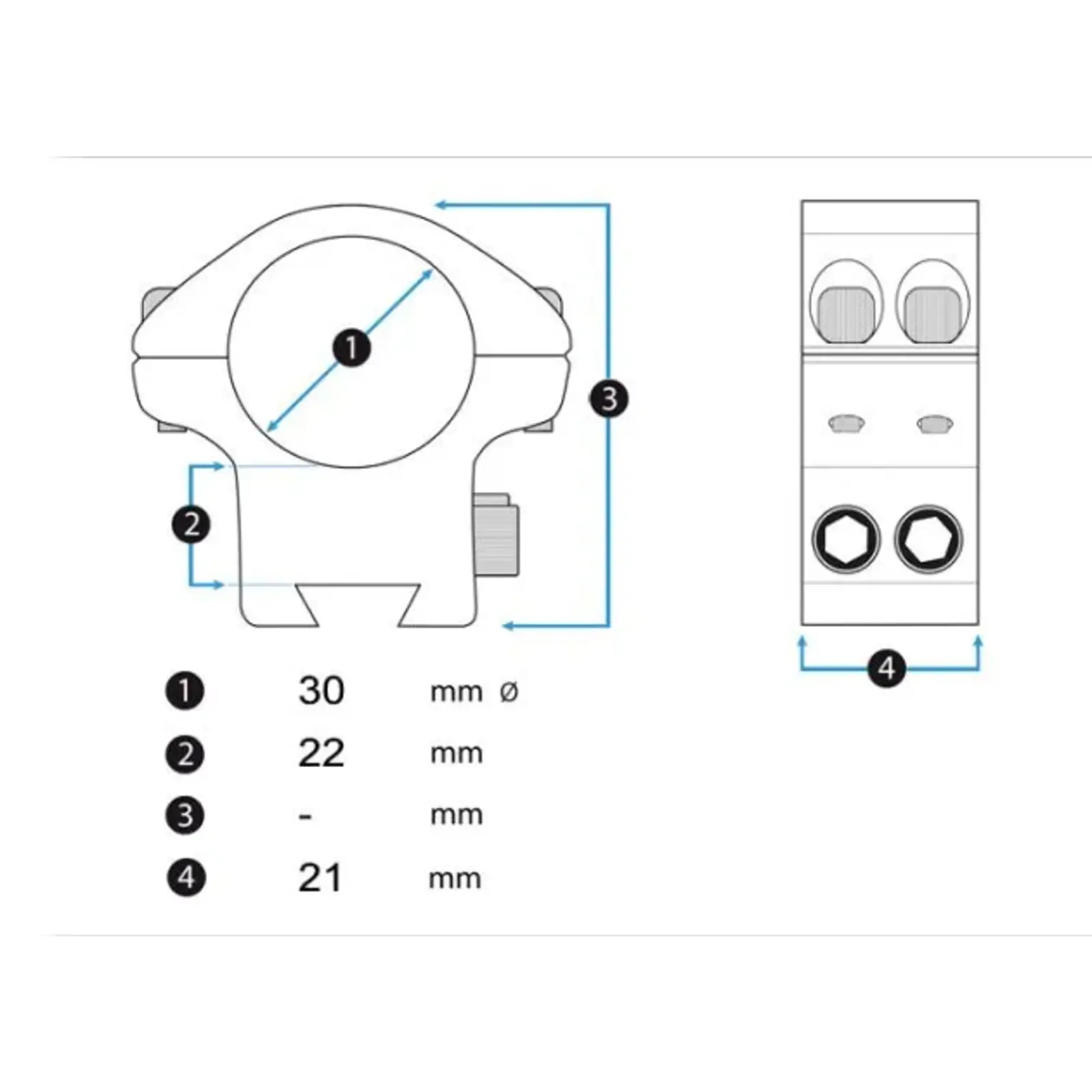 UTG Accushot Thumbscrew scope mounts | High | Weaver/Picatinny