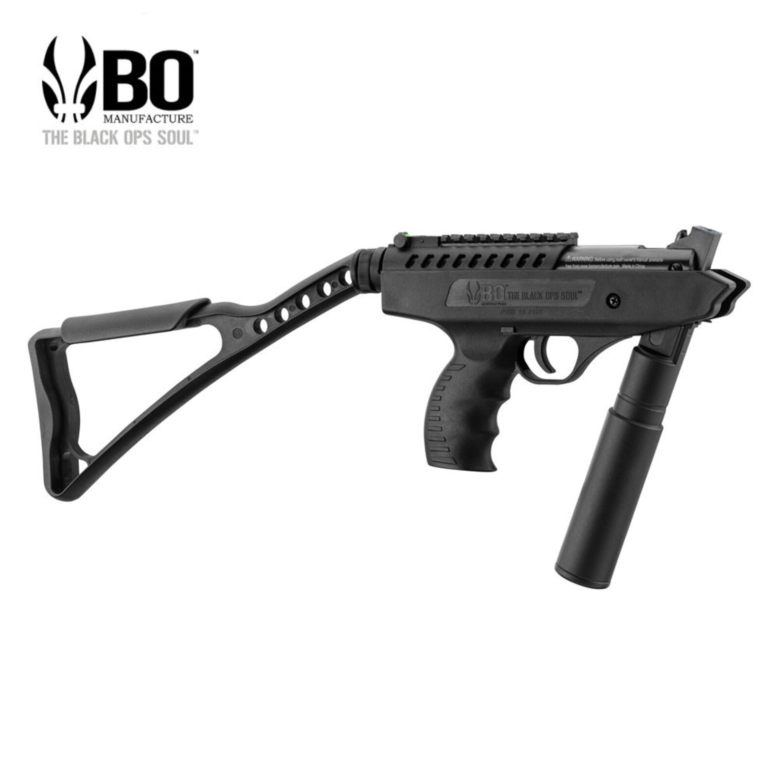 Black Ops Manufacturing BO Langley Silencer Breakbarrel pistol