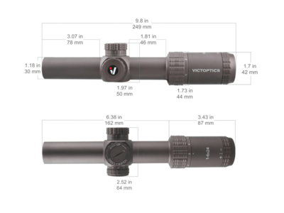 VictOptics S6 1-6x24 VI-CTSIX LPVO | Coyote FDE - Airguns Europe