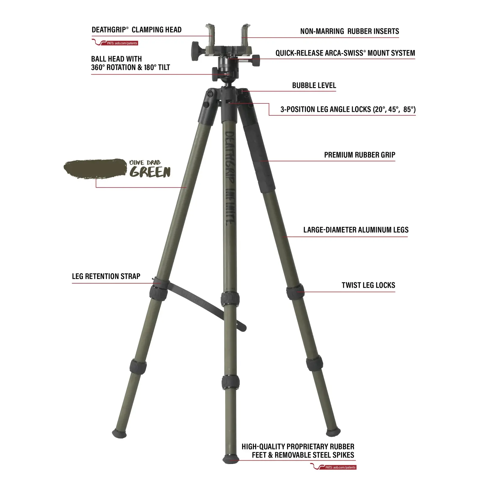 BOG Tripod BOG Infinite Aluminium | Arca Swiss + Deathgrip