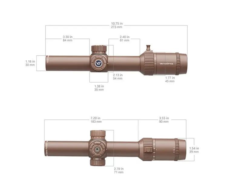 Vector Optics Forester 1-8x24 VFD-3 LPVO FDE - Airguns Europe