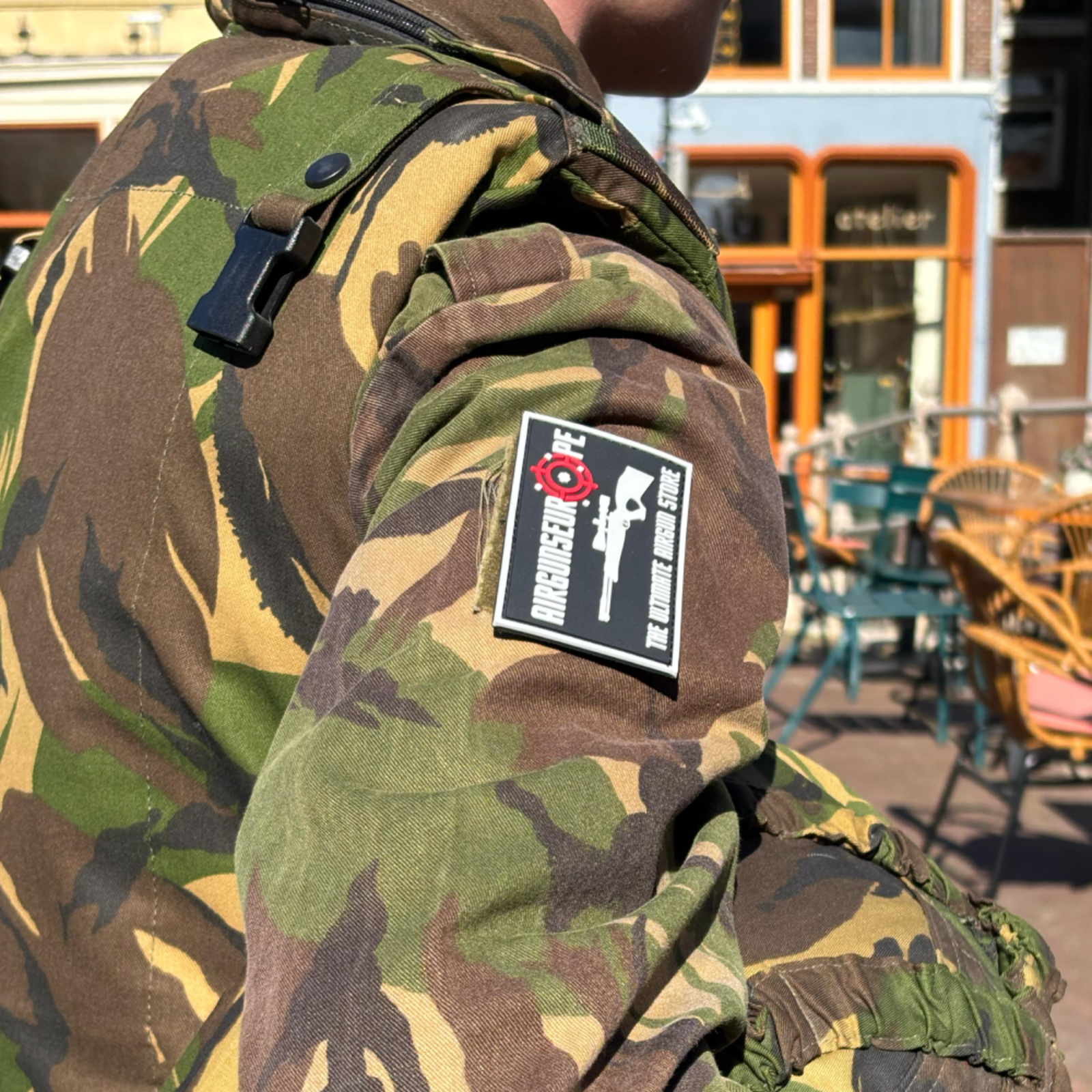 Airguns Europe Airguns Europe Velcro Patch 80x50 Gray