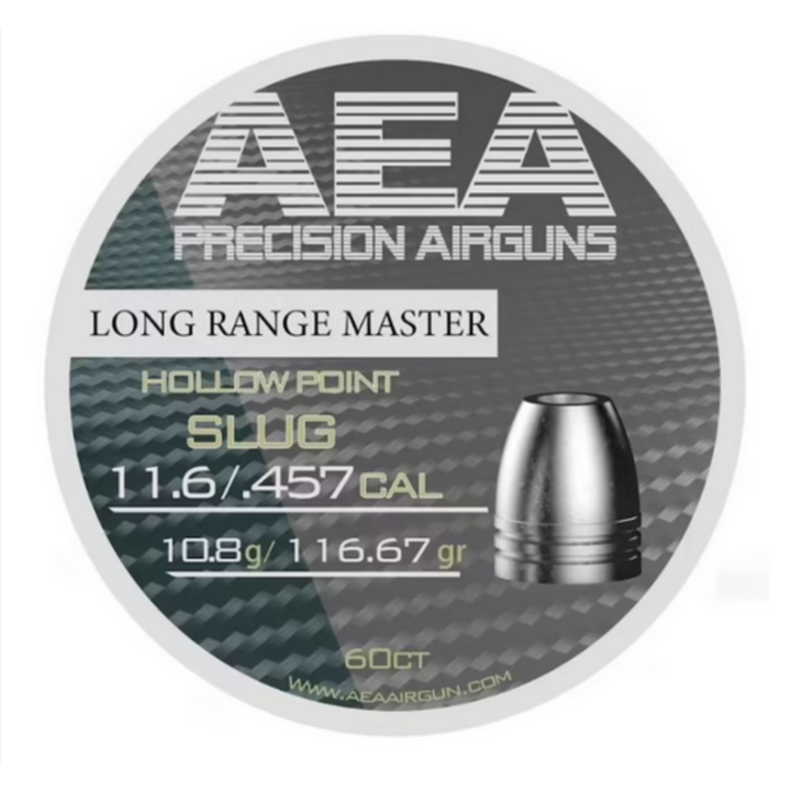 AEA Long Range Master HP Slug 11.6mm (.457)  | 155gr