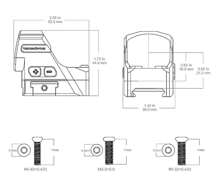 Red Dot Vector Optics Frenzy 1x24x29 GenII - Airguns Europe