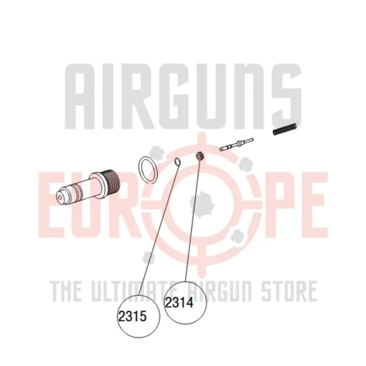 Hatsan 2314+2315 | Valve seat AT44/Jet/Blitz/Galatian Auto