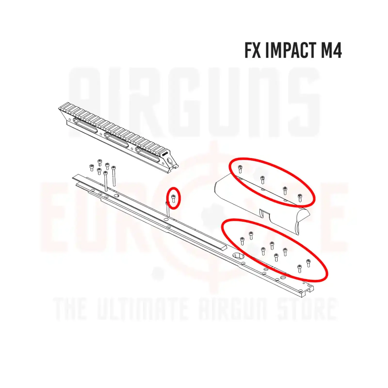 FX Airguns FX 12610 Socket head cap screw M3x8