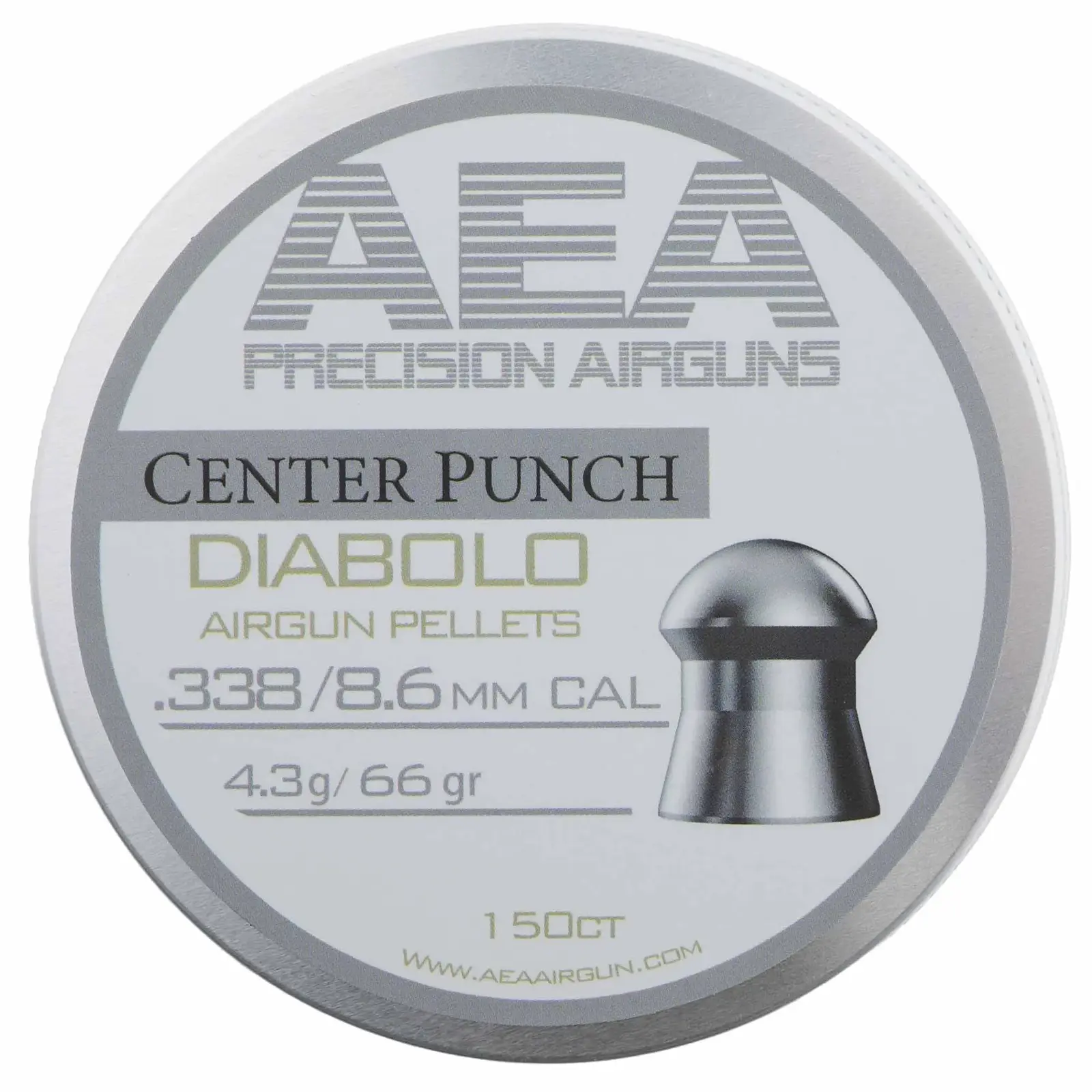 AEA Center Punch Pellets 8.6mm (.338) | 66 grains