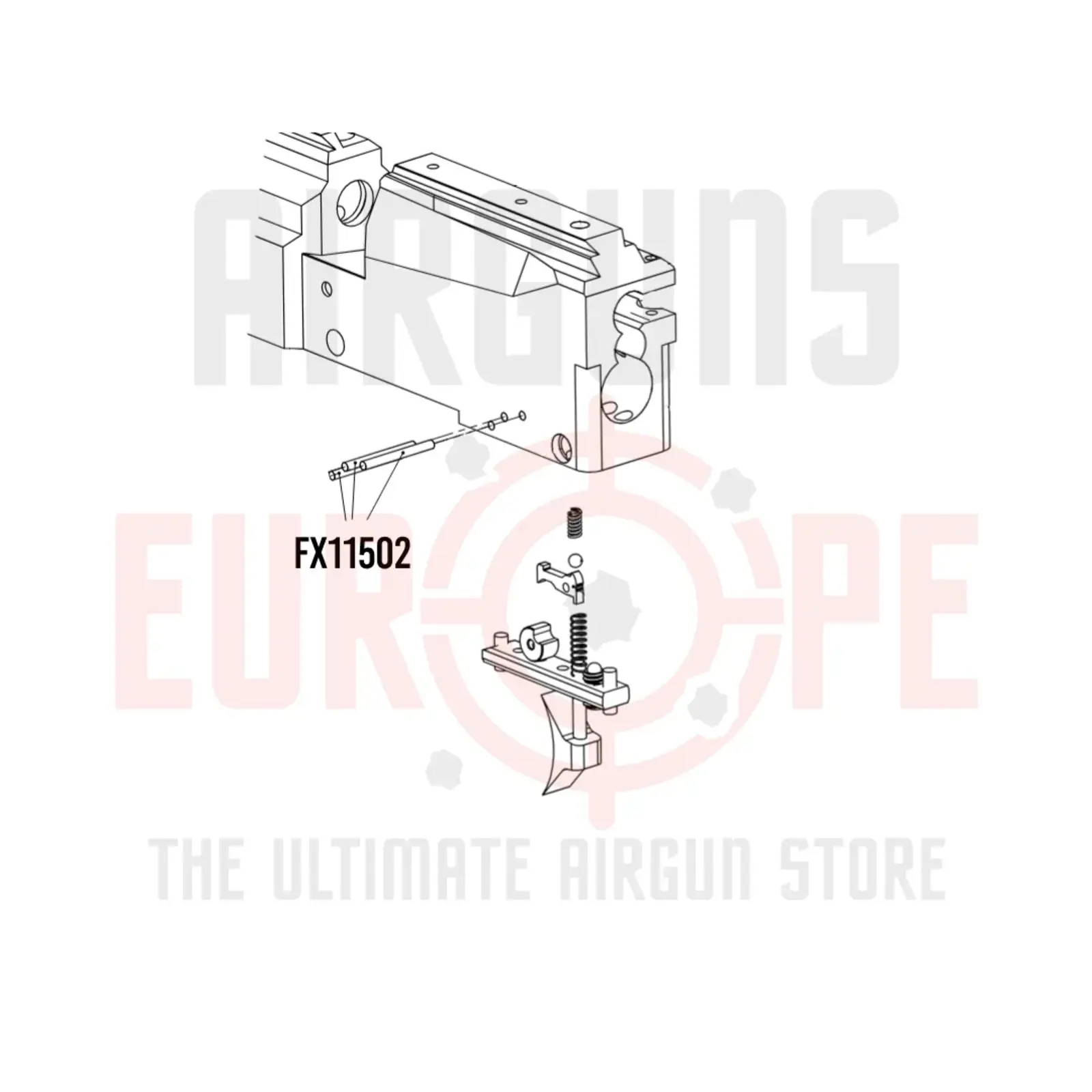 FX Airguns FX11502 Cylindrical pin 2h6x20