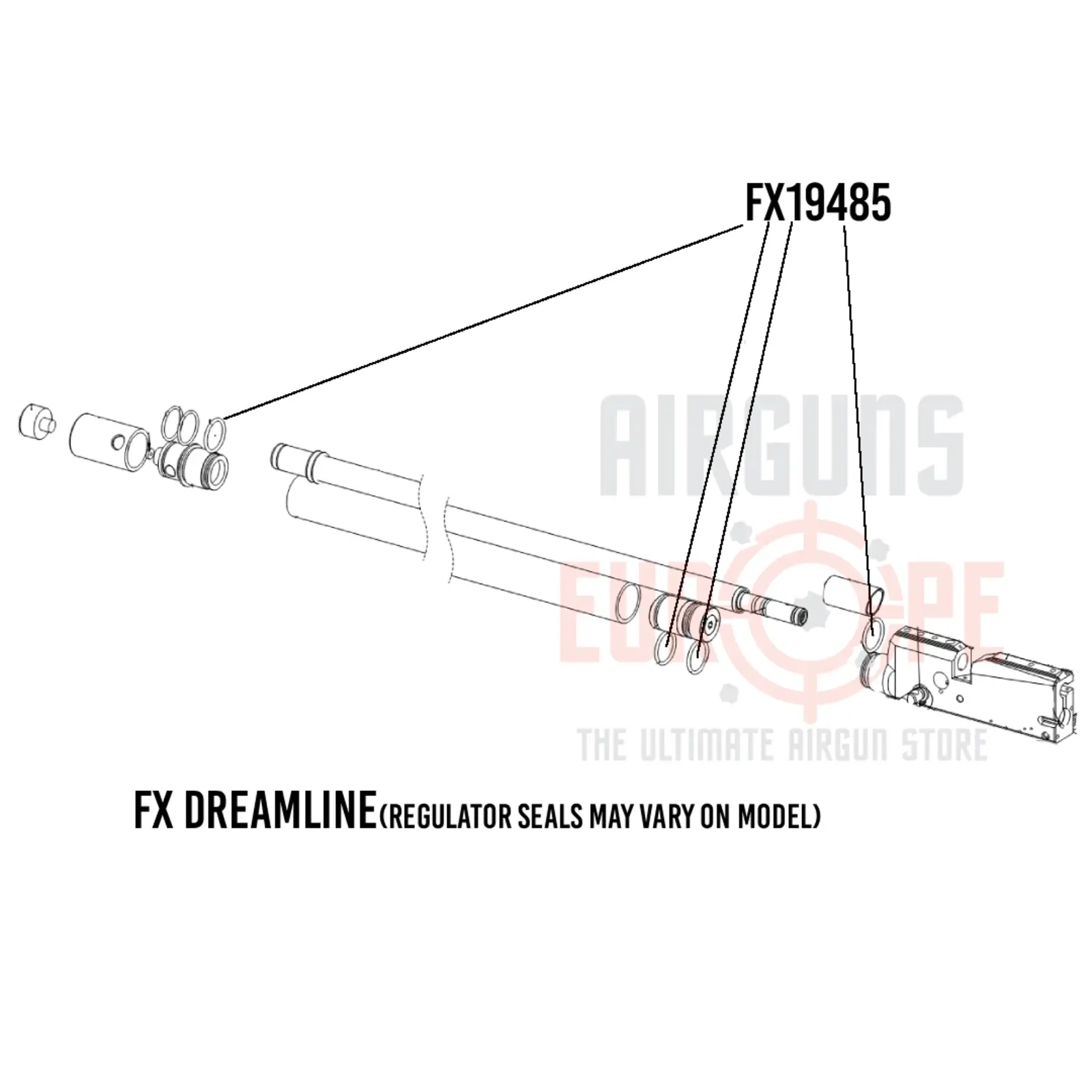 FX Airguns FX19485 Plenum tube seal