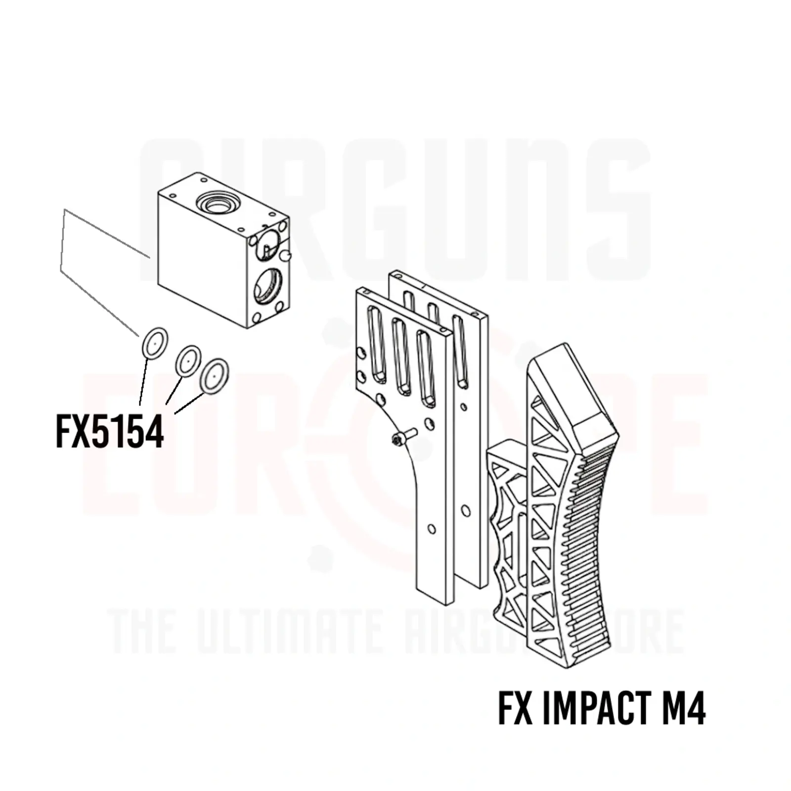 FX Airguns FX5154 Valve house ext. seal o-ring