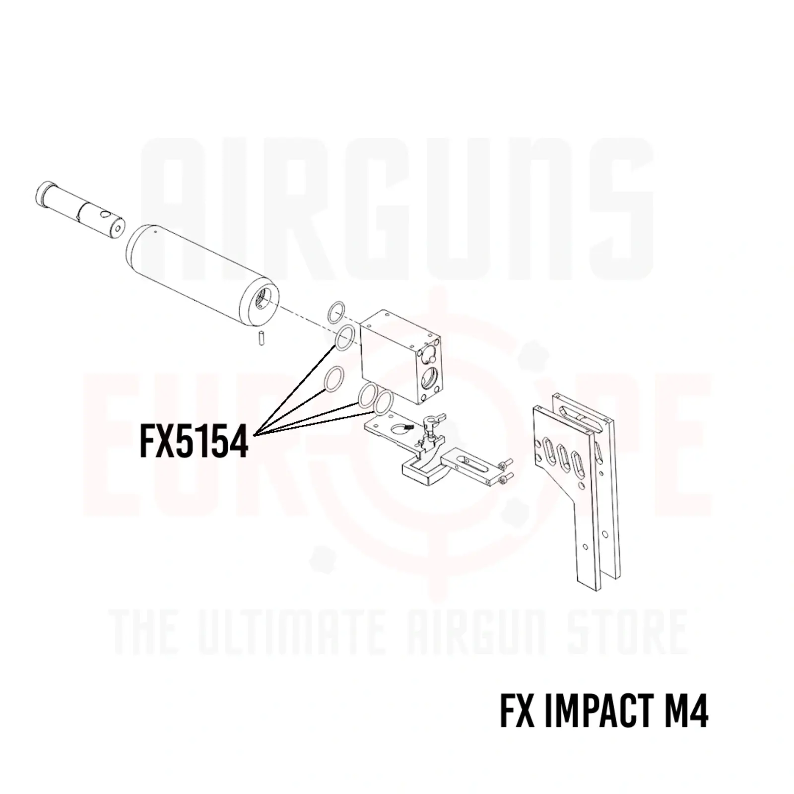 FX Airguns FX5154 Valve house ext. seal o-ring