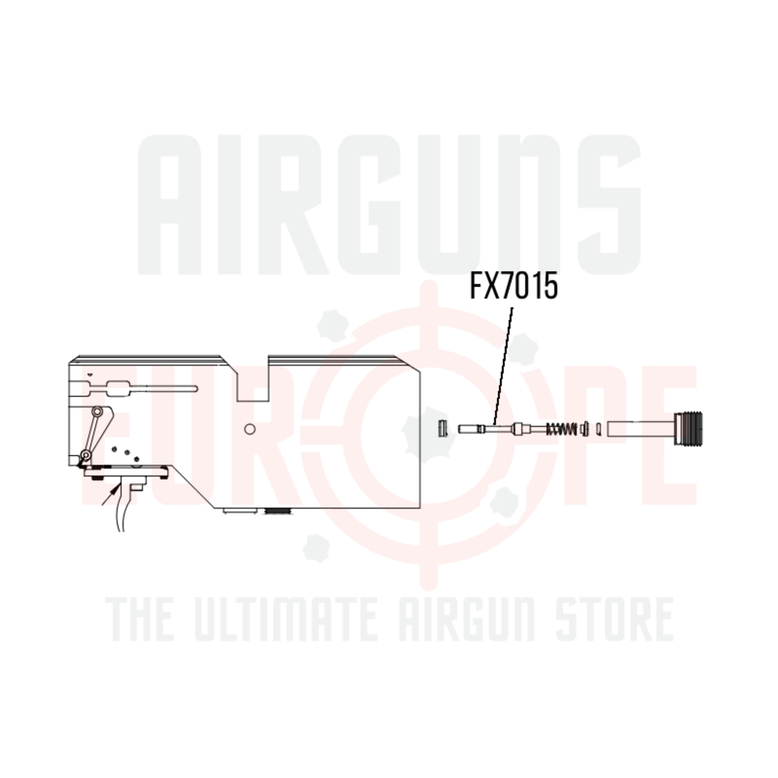 FX Airguns FX7015 Valve pin SHP V7 complete