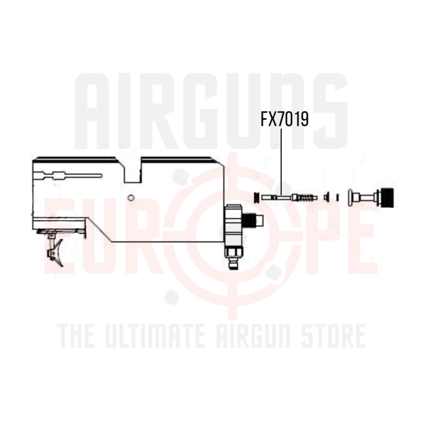 FX Airguns FX7019 Valve pin SHP v7 Complete