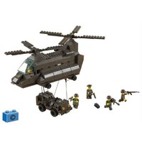 Sluban SLUBAN CHINOOKHELICOPTER + JEEP