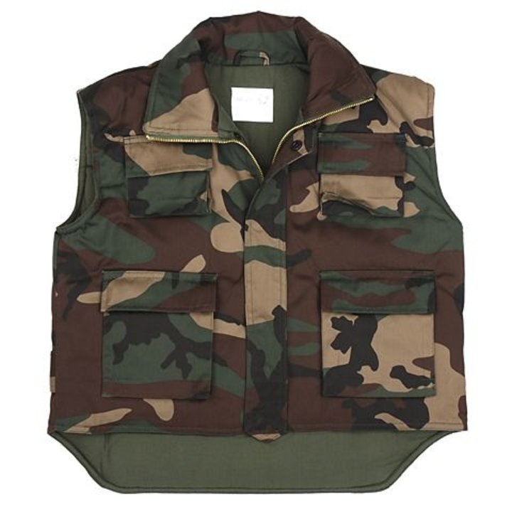 Kinder Bodywarmer Woodland Camouflage