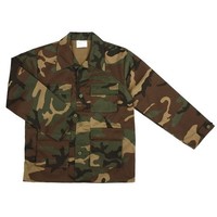 Fostex Kinder BDU Jas Woodland Camouflage