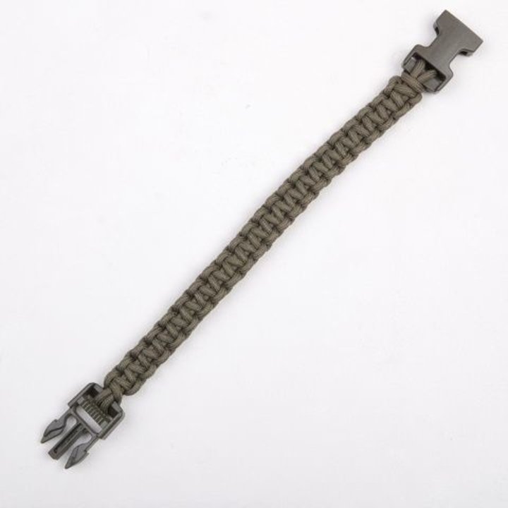 Paracord Survival Band Groen & Zwart