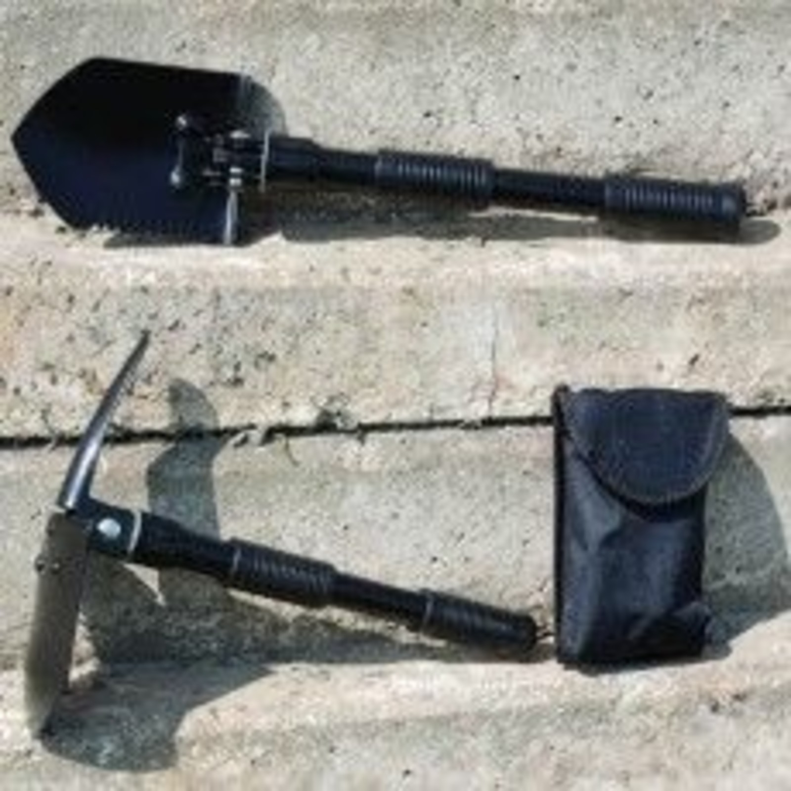 Pioniersschep / mini klapschop + houweel