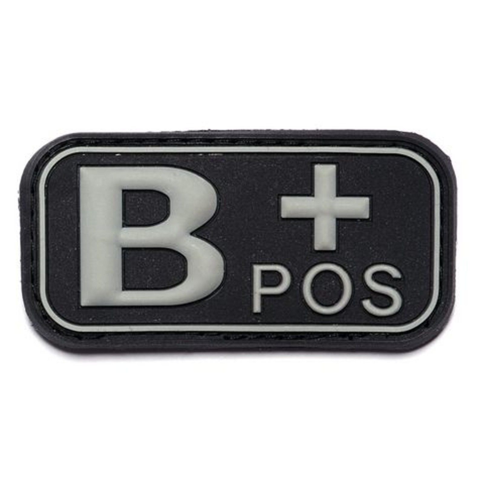 Embleem 3D PVC Bloedgroep B+ Positief