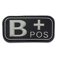 Embleem 3D PVC Bloedgroep B+ Positief