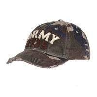101 Inc BASEBALL CAP ARMY STONE WASHED