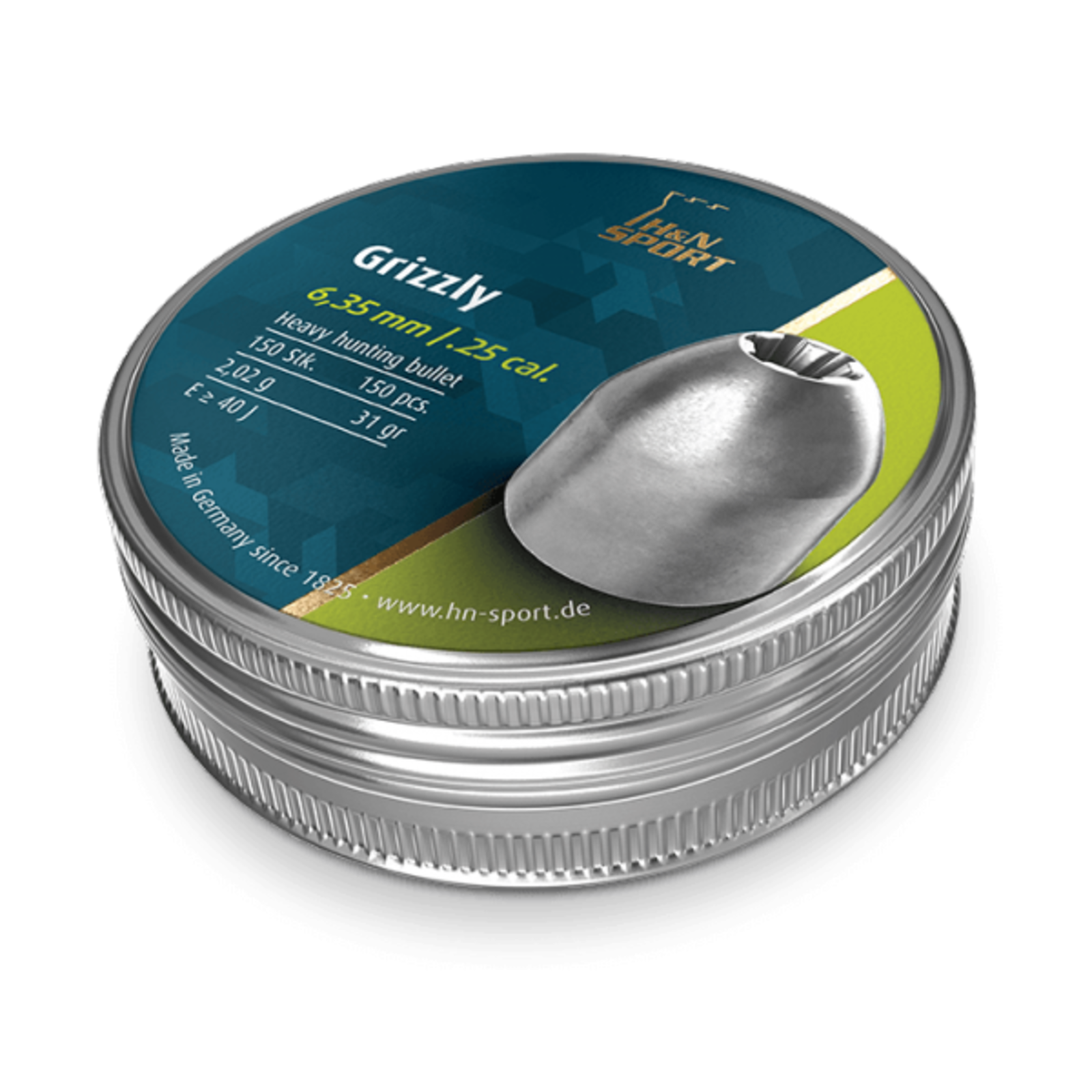 Haendler & Natermann Grizzly 6,35mm Luchtbukskogels