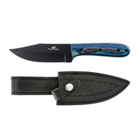 Black Eagle Black Eagle Bushcraftknive blue pakkawood 24 CM