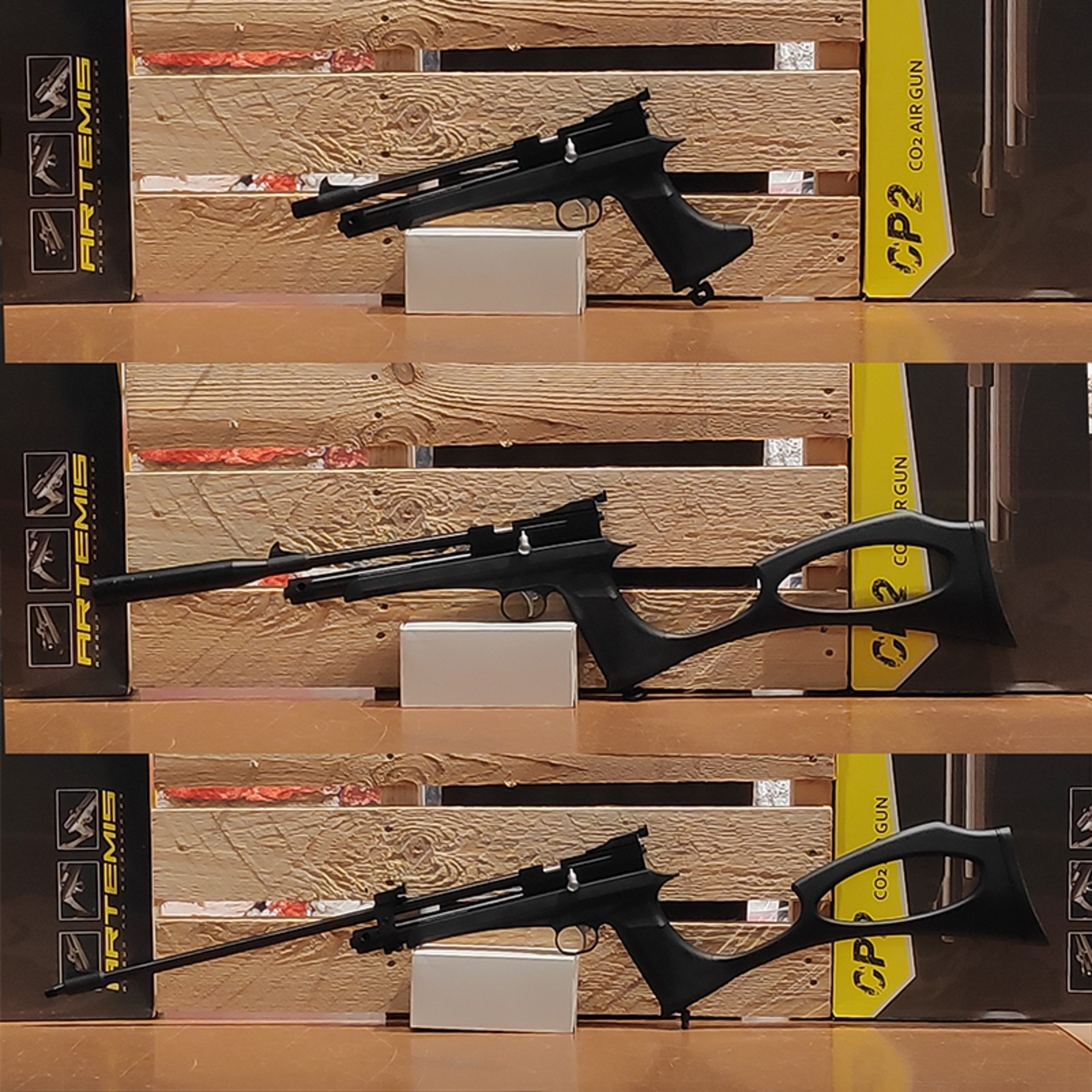 Artemis / Snowpeak Airguns Artemis CP2 Black Co2 set