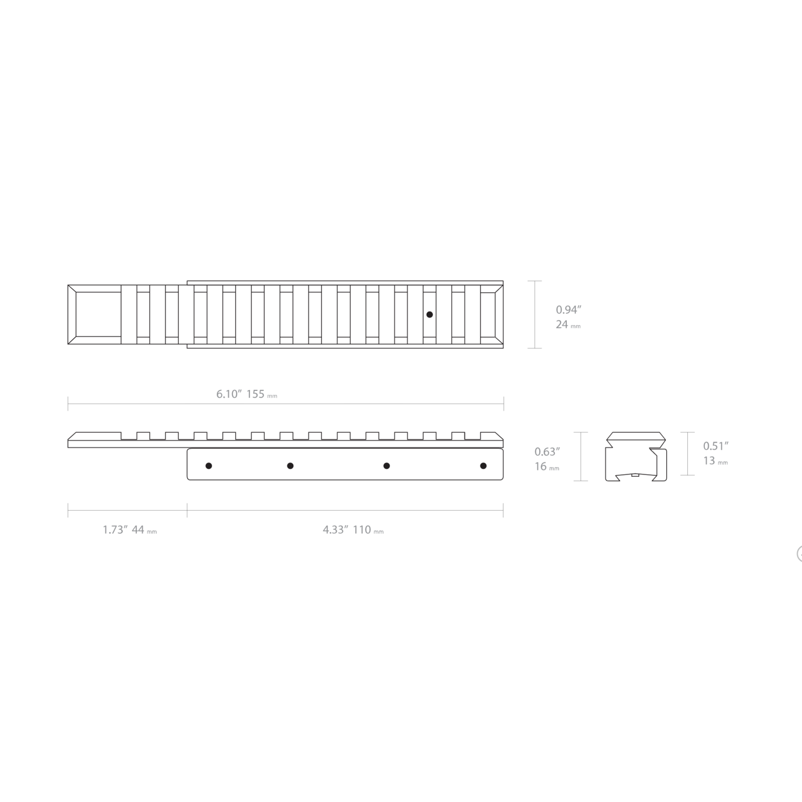 Hawke Hawke Adapter 11mm Dovetail - 22mm Weaver