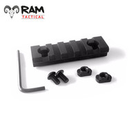 RAM M-LOK naar picatinny rails 5 slots | 2 inch