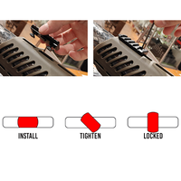RAM M-LOK naar picatinny rails 5 slots | 2 inch