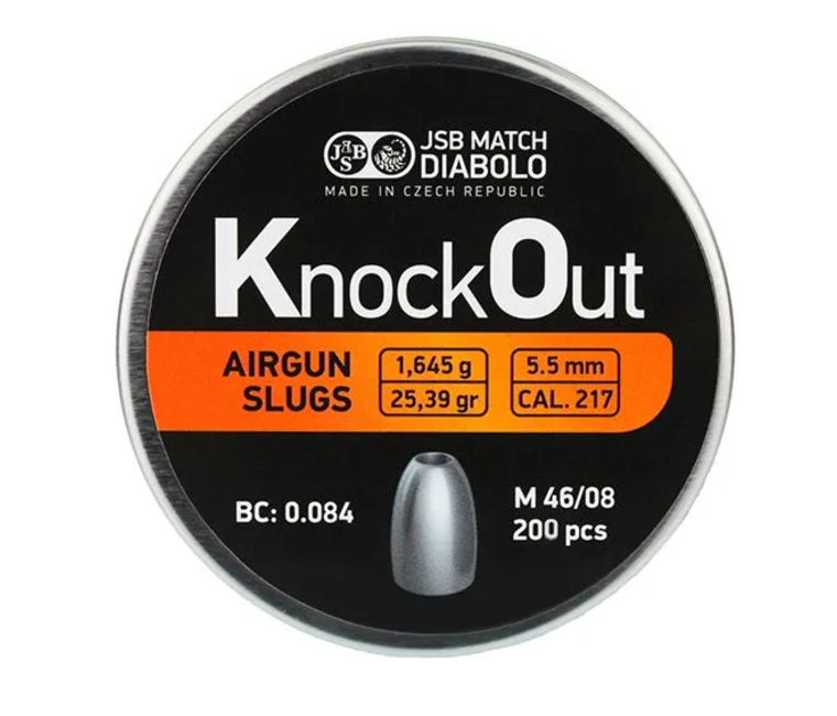 JSB Knock Out slugs 5,5mm (.217) | 25.39 grains - Dicks Dumpstore