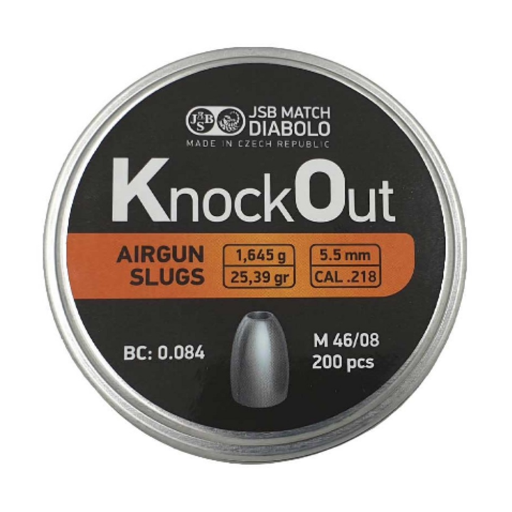 JSB Knock Out slugs 5,5mm (.218)  | 25.39 grains