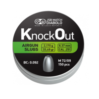 JSB JSB Knock Out slugs 6,35mm (.251) MK1 | 33.49 grains
