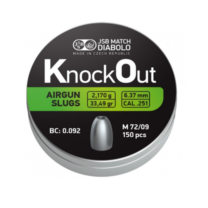 JSB Knock Out slugs 6,35mm (.251)  | 33.49 grains