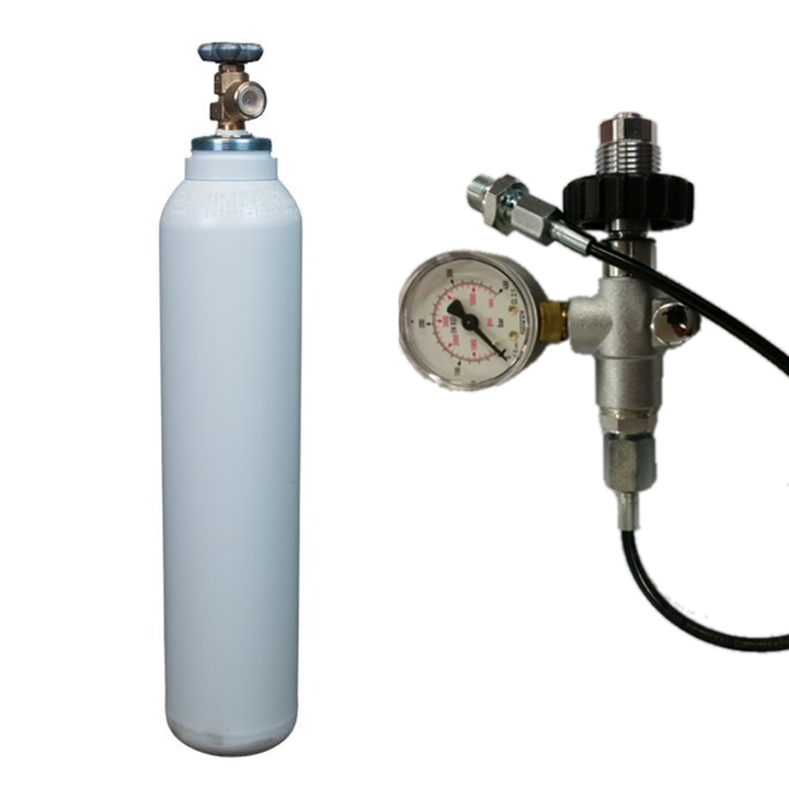 Persluchtfles 7 liter 300 Bar Inclusief Vulset & Manometer