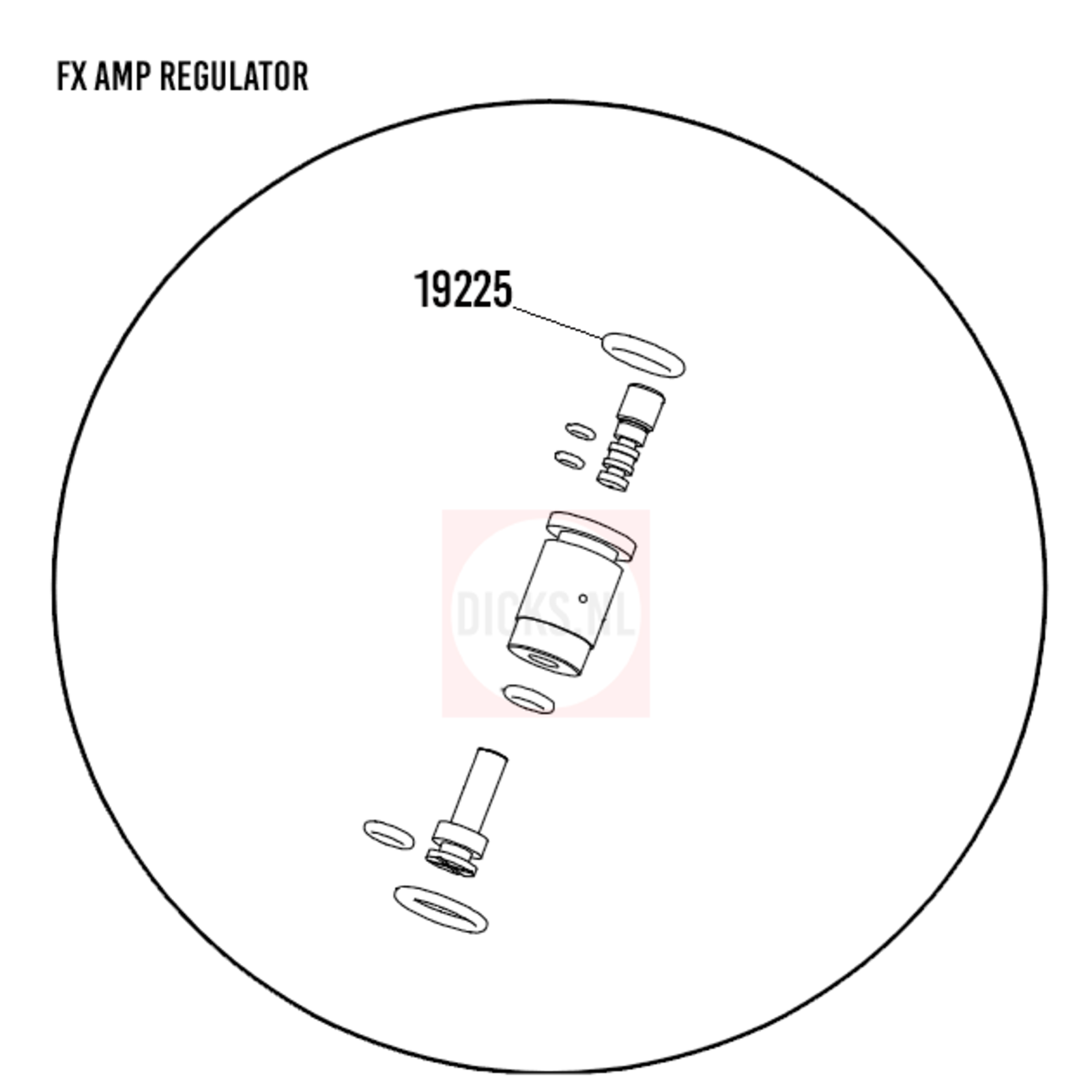 FX Airguns FX 19225 | AMP Regulator House Externe o-ring