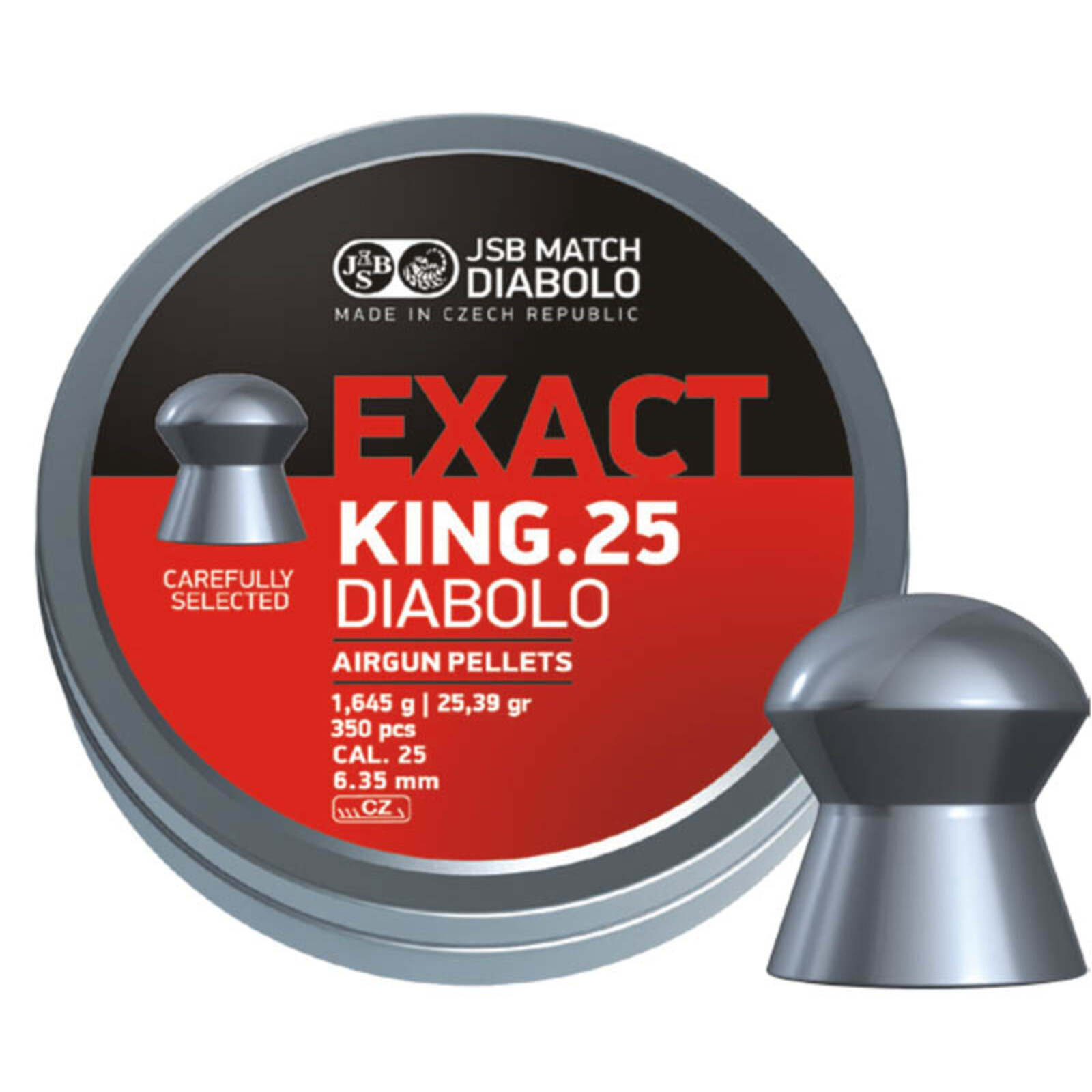 JSB JSB Diabolo Exact King  6,35mm (.25) |  25.39grains | 350