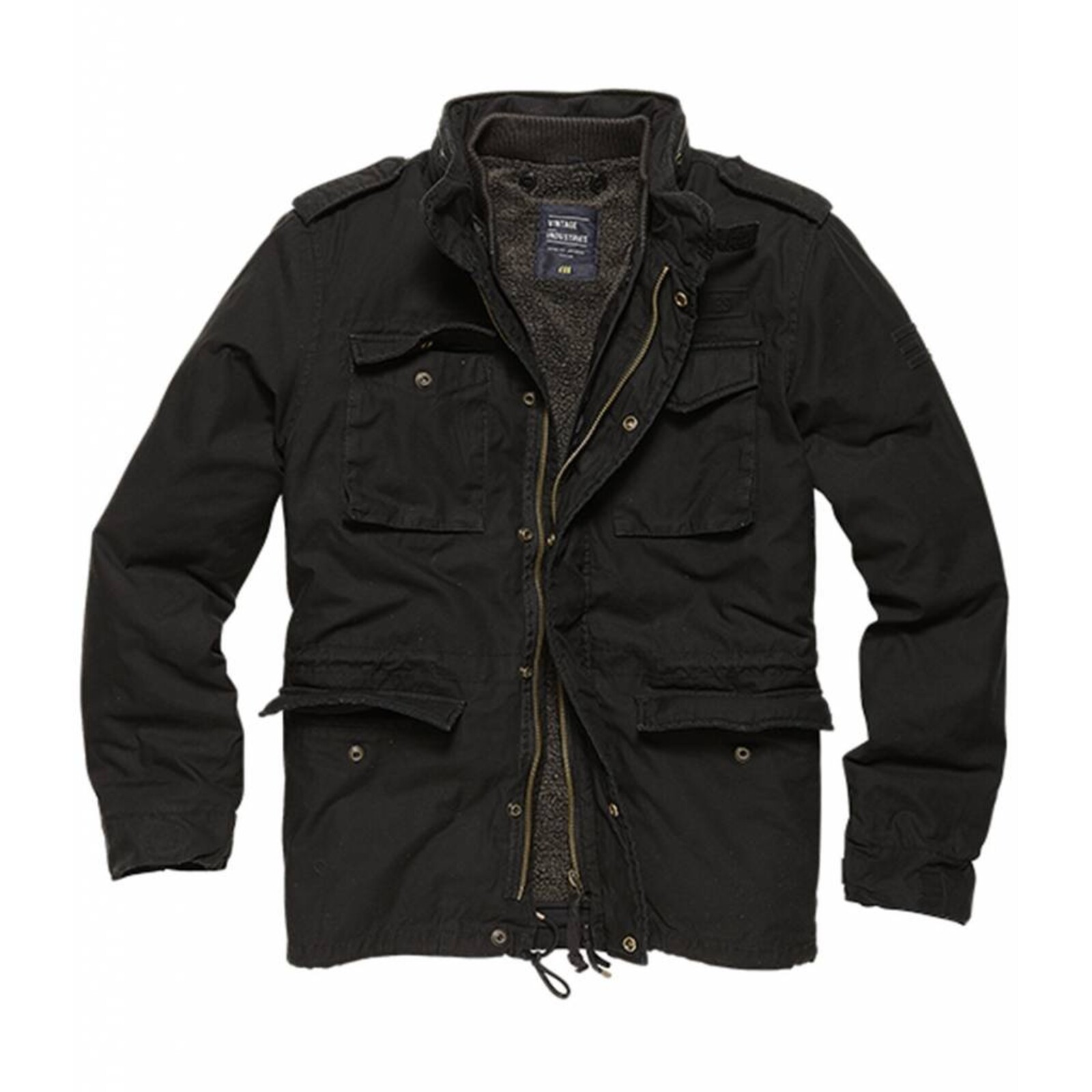 Vintage-Industries Vintage Industries Ground Parka  Black