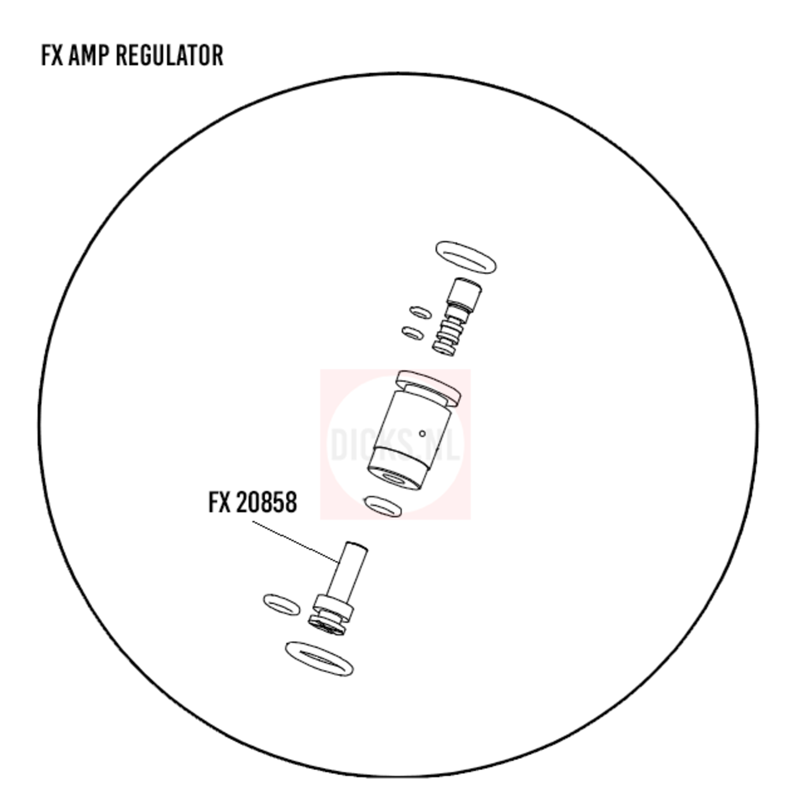 FX Airguns FX 20858 | AMP Regulator Piston Messing (16mm)